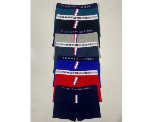 0Боксери чоловік. ТOMMY НILFIGER ТН-3 Коттон широка гумка асорті 2XL-3XL (12 шт. в уп.)