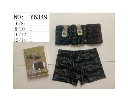 Боксеры подросток Коттон+Бамбук SD BOY6349 ассорти 6-8; 8-10; 10-12; 12-14 лет (12/6 шт в уп)