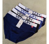 Плавки чоловічі Коттон+бамбук VERICON 406 асорті XL-4XL (12/6 шт в уп)