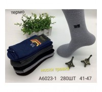 Носки муж. высокий  ТЕРМО полиєстер  ФЕННА 6023-1 ассорти 41-47 (10 шт в уп)