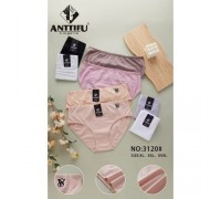 Труси жін. АNTTIFU 3120  Коттон асорті ХL-3XL (24 шт в уп)