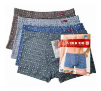 0Бокс. мужские Коттон+бамбук VERICON 9104 ассорти XL-4XL (12/6 шт в уп)