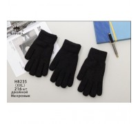Перчатки муж.   шерсть Корона 8235 черные 2XL  (12 шт в уп)