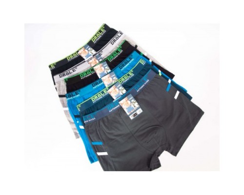 Боксери чоловічі DROLE 1019 асорті М-2XL (12 шт. в уп.)