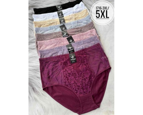 Труси дружин. Батал АNTTIFU 1716 асорті 3ХL-5XL (24 шт в уп)