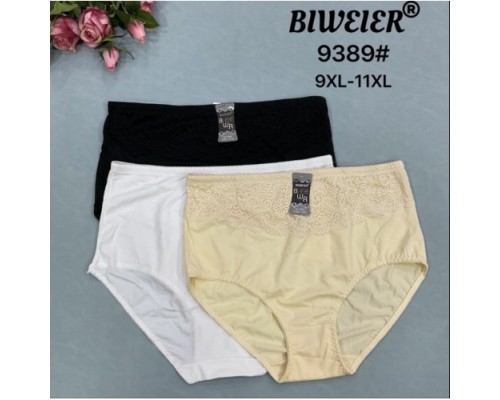 Трусы  фибра BIWIER 9389 ассорти  9XL-11XL (24 шт. в уп)