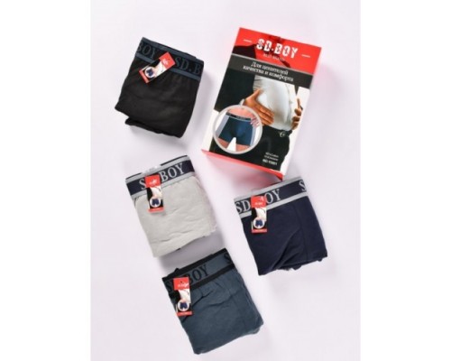 Боксеры мужские Батал Коттон SD BOY 5921 ассорти 5XL-8XL (12/6 шт в уп)