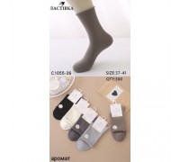 Шкарпетки жін. високі Котон Ластівка 1055-26 послаблена резинка асорті 37-41 (10 шт в уп)