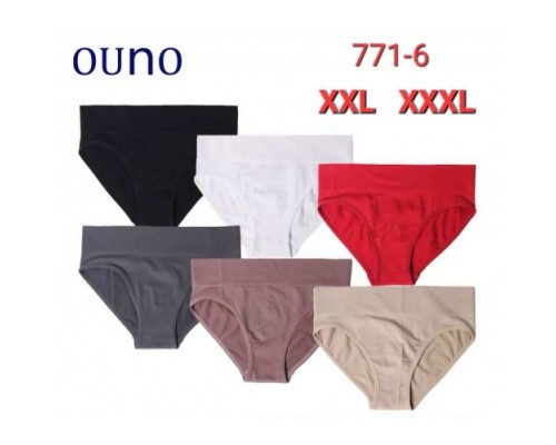Труси жін. UONO 771-6  поліамід безшовні асорті L--3XL (24 шт в уп.)