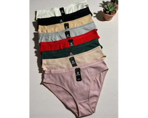 Труси жін. АNTTIFU 1405 асорті Котон в рубчик L-2XL (24 шт в уп)