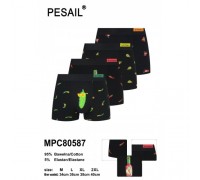 Боксери чоловічі PESAIL 80587 коттон асорті М-2XL (12 шт в уп)